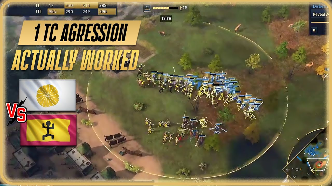 1 TC Aggression Worked | JP vs Malians | RM 1v1 | AOE4 #6 [Reupload]