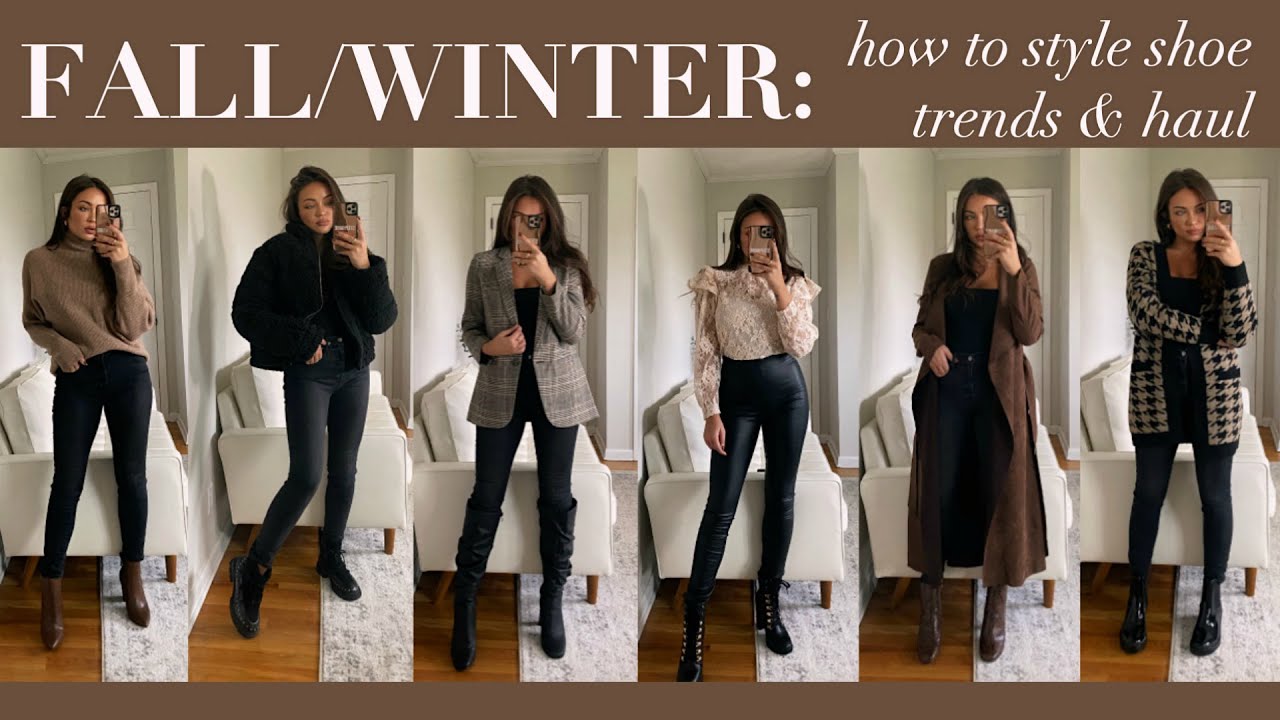 HOW TO STYLE FALL/WINTER SHOE TRENDS! SHOE HAUL