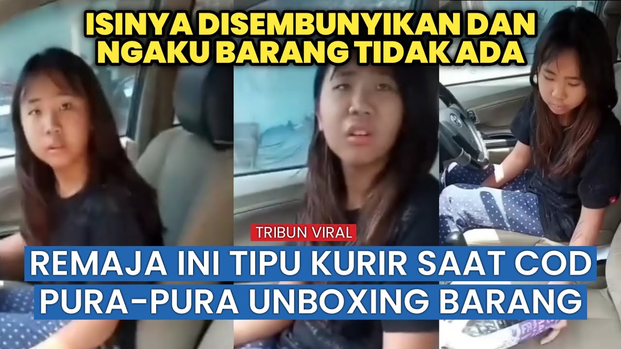 Viral! Remaja Perempuan Tipu Kurir COD, Sembunyikan HP dan Ngaku Paket Kosong