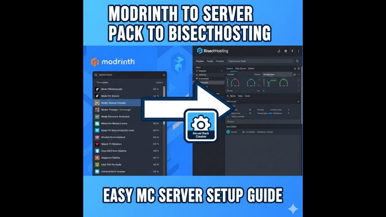 🚀 Modrinth to BisectHosting: Создайте свой серверный пакет Minecraft БЫСТРО!