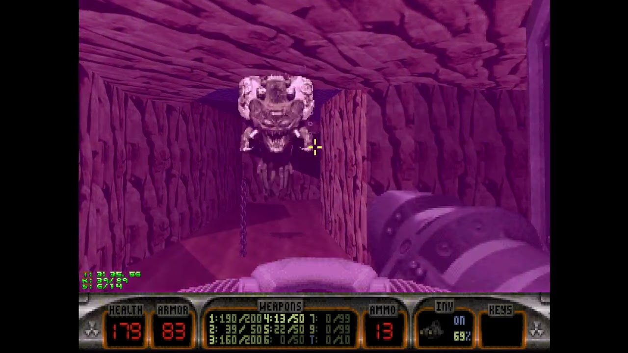PSX - Duke Nukem Total Meltdown - E1L4: Toxic Dump - [GGS] - 100% Kills & Secrets