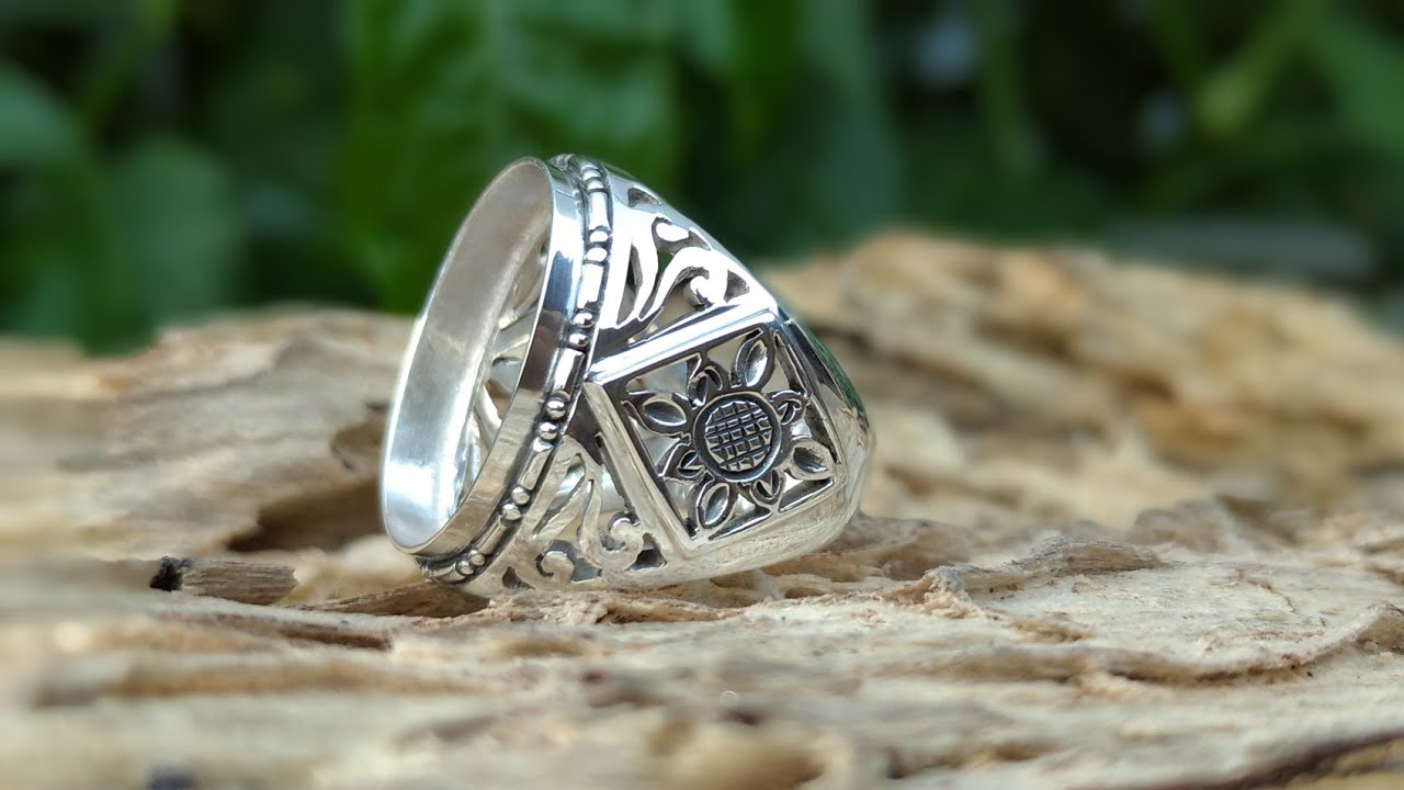 HOW TO MAKE RING |DIAMOND FLOWER| belajar gergaji |KAISAR POWER SILVER