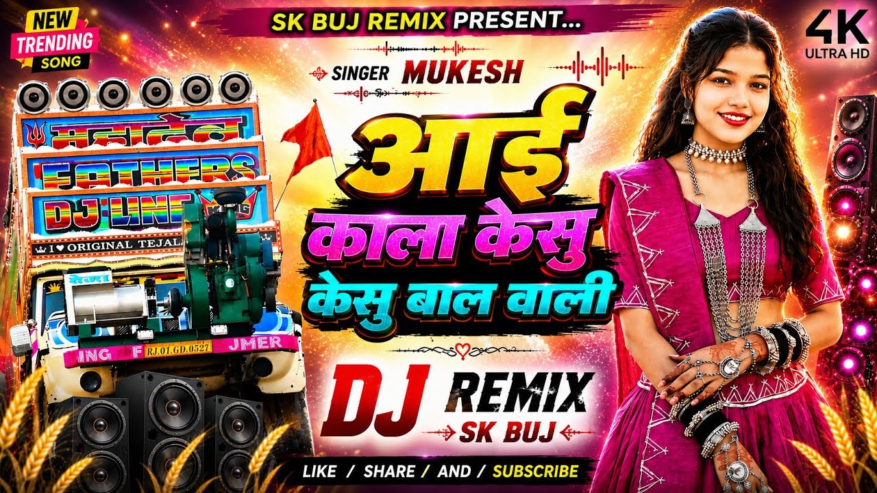 आई काला भुरिया मुडाली लाली केसु केसु बोल वाली trending song singer mukesh barod dj remix song