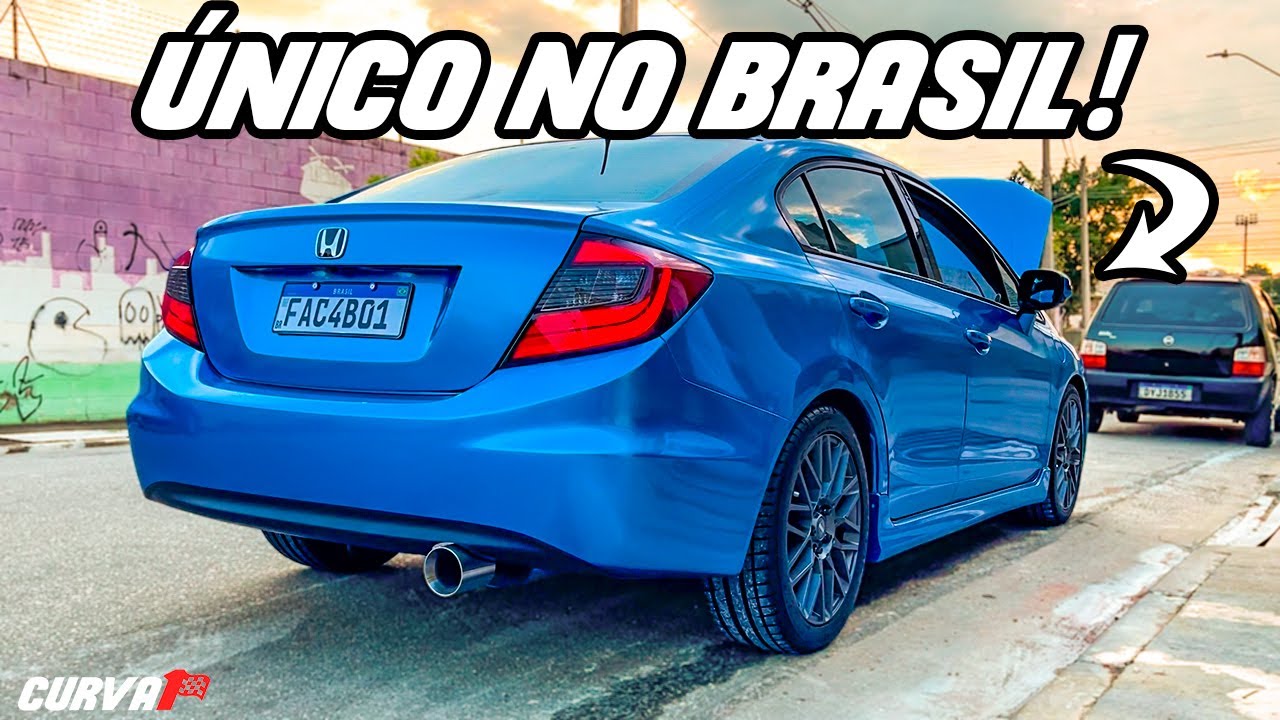 OLHA O QUE ELE FEZ NESSE CARRO!!        HONDA CIVIC ASPIRADO 🔥