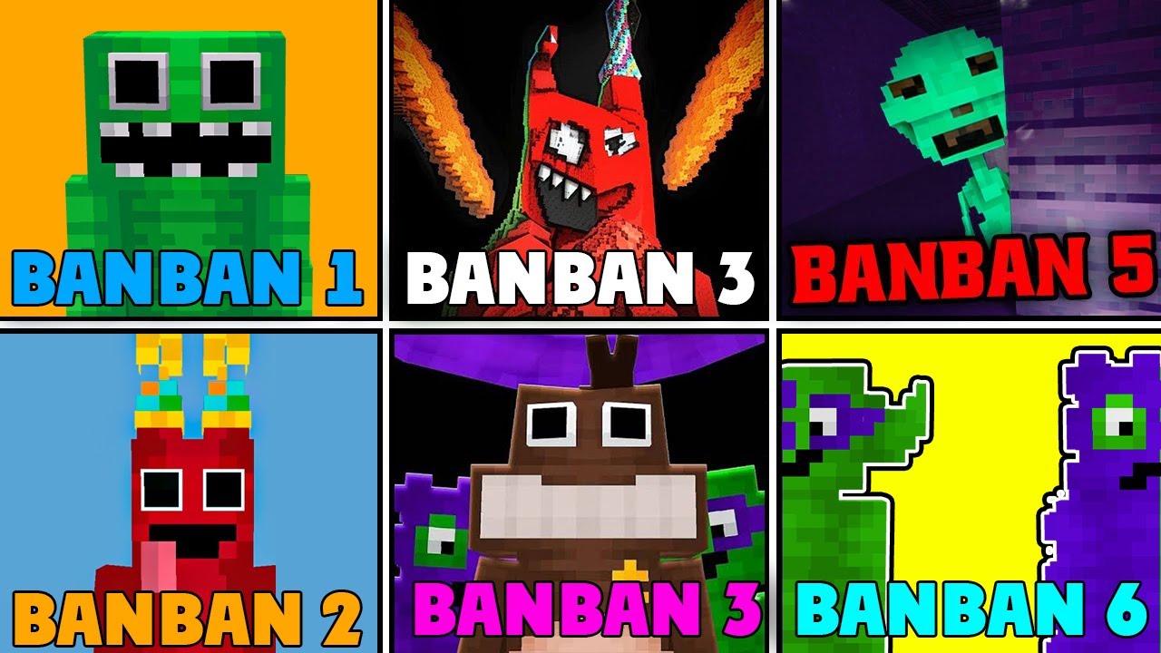 [All Chapters] [All Maps] Garten of Banban Chapter - 1 2 3 4 5 6 - Map in minecraft