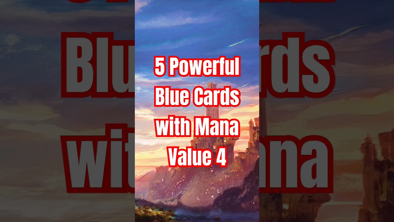 5 Powerful Blue Cards with Mana Value 4 #mtg #magicthegathering #commander #mtgcommander #shorts