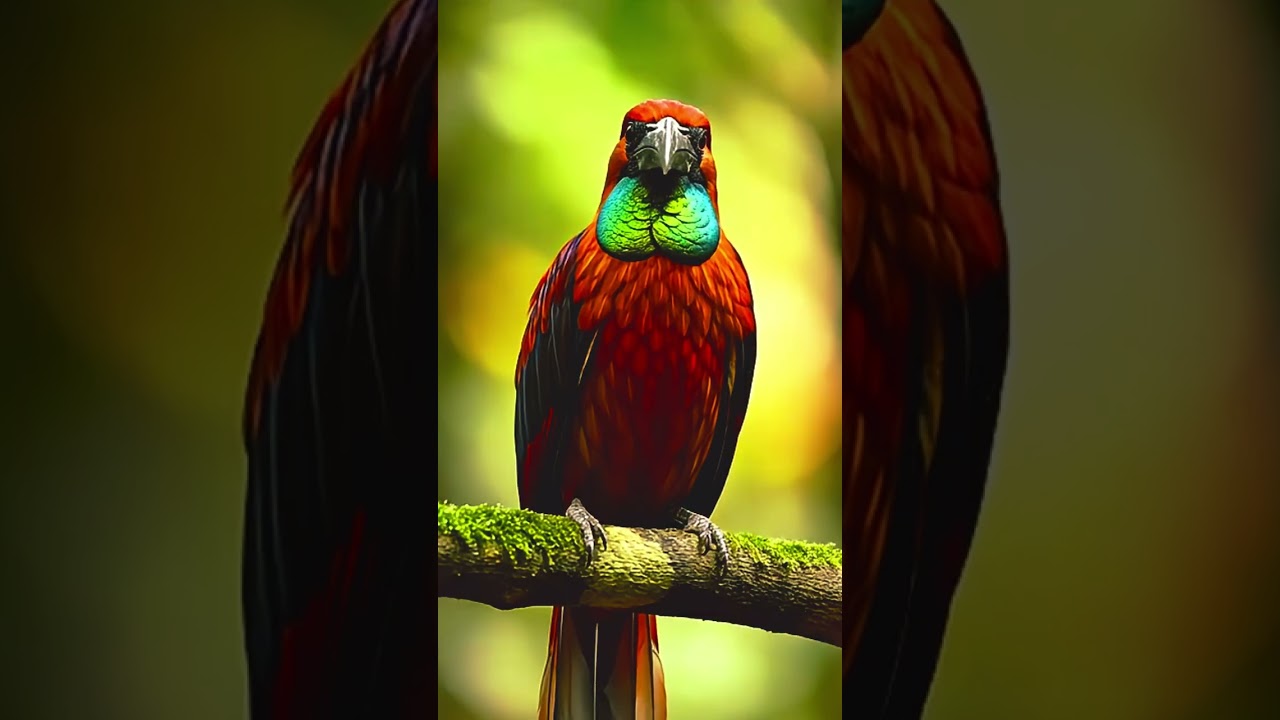 🪶 This bird doesn’t just fly — it performs.