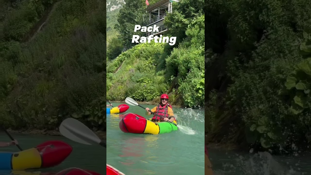 Packrafting in Vjosa river,Albania Rafting Group