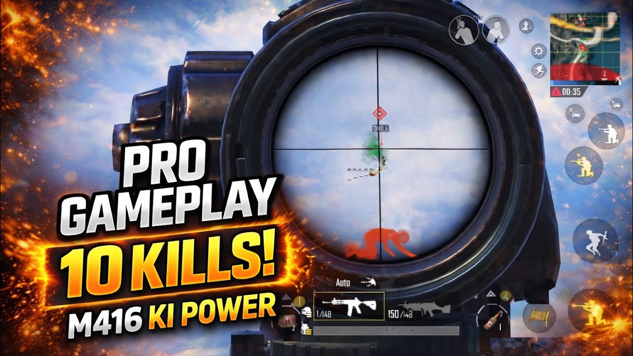 Hawa Me Enemy Down 😱 | M416 Ki Power 💥 | 10 Kills Pro Full Gameplay BGMI 