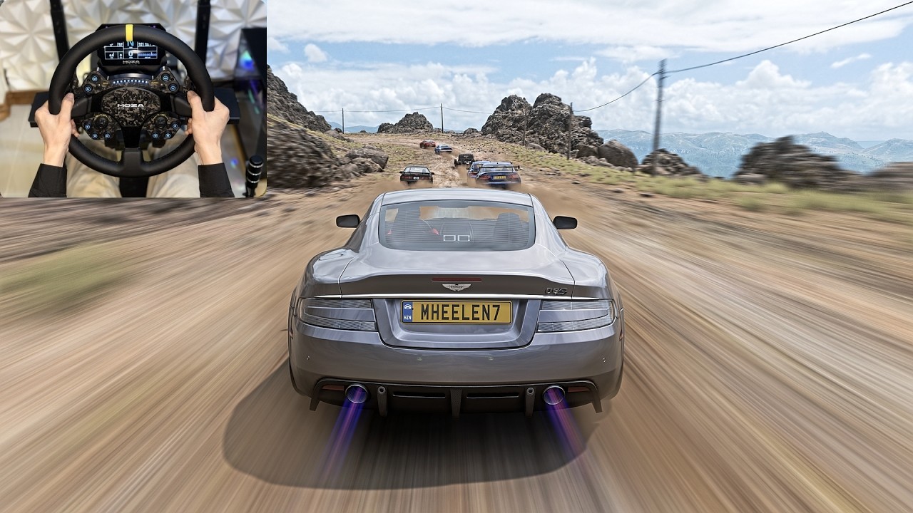 1076HP Aston Martin DBS 2008 |Racing Rally Forza horizon 5 |Steering Wheel Gameplay