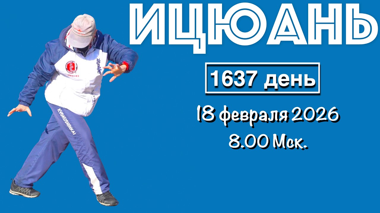 Ицюань (1637 день) Столбы / Цигун / Удары кулаком / Кёкусин (18.02.26)
