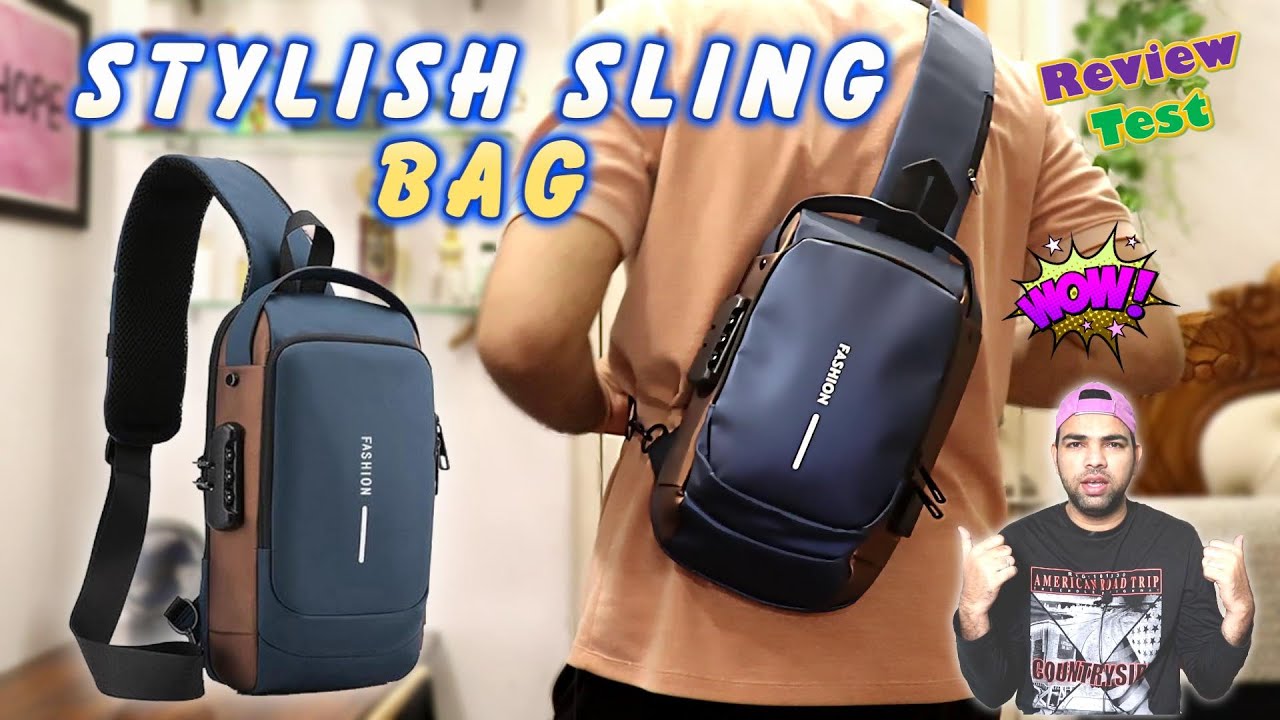 Trending Bag Anti Theft Chest Bag | Sling Bag for Men | Crossbody Backpack | USB Charging Port Bags