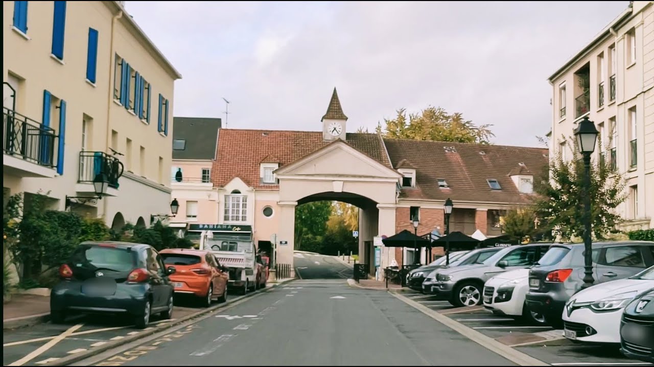 Conduite commentée à Cergy (Val d'Oise - 95) - départ du centre d'examen - (
