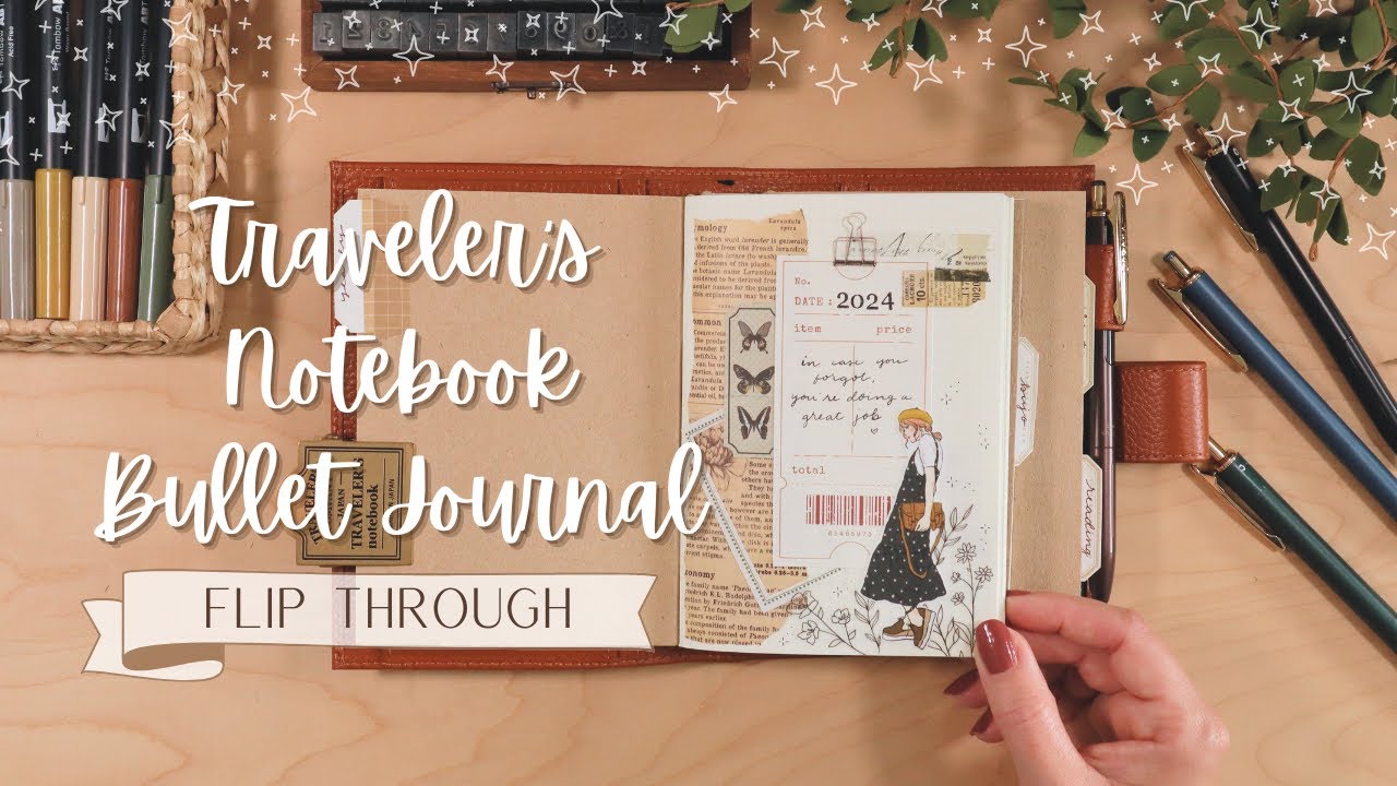 A6 Traveler's Notebook Flip Through | Bullet Journal | Reading Journal | All In One DIY TN