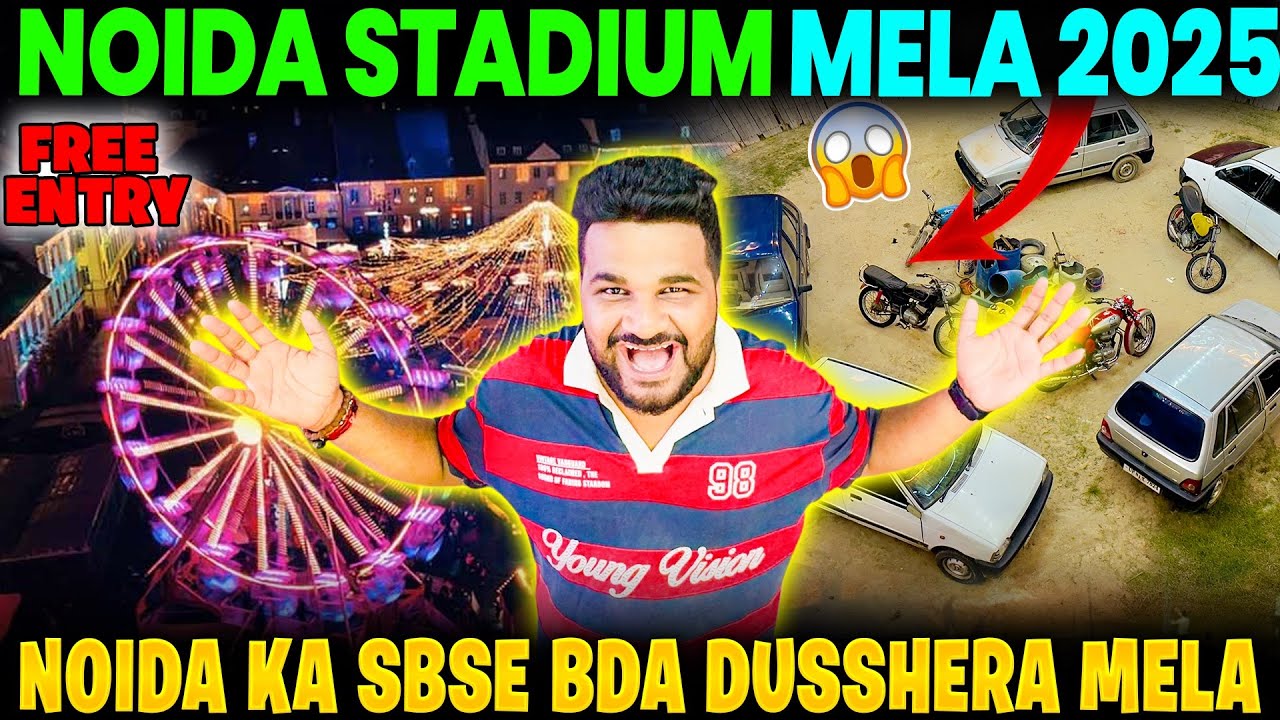 Noida Stadium Mela 2025 | Noida ka Sabse Bda Dusshera Mela 2025 | Prince Tomar Vlogs 