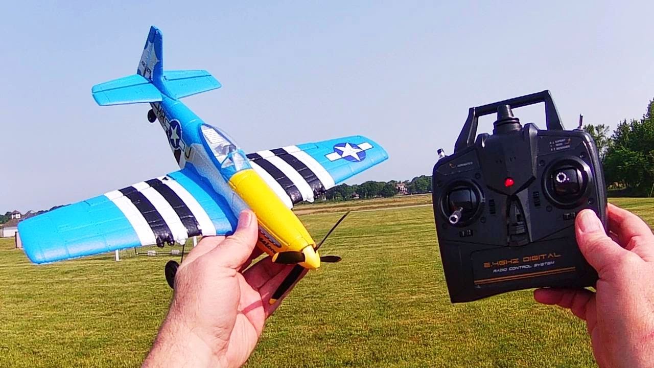 Обзор летных испытаний самолета Volantex P-51D V2