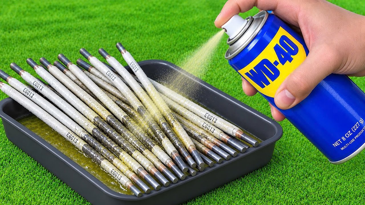 Wymieszaj WD-40 z ELEKTRODAMI SPAWALNICZYMI i zobacz, o czym nikt ci nie powiedział 😱! Genialny p...