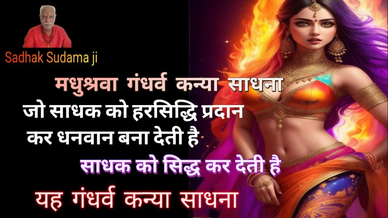 मधुश्रवा गन्धर्व कन्या साधना जो साधक को हर सिद्धि प्रदान कर  धनवान बनाती है साधक को सिद्ध कर देती है