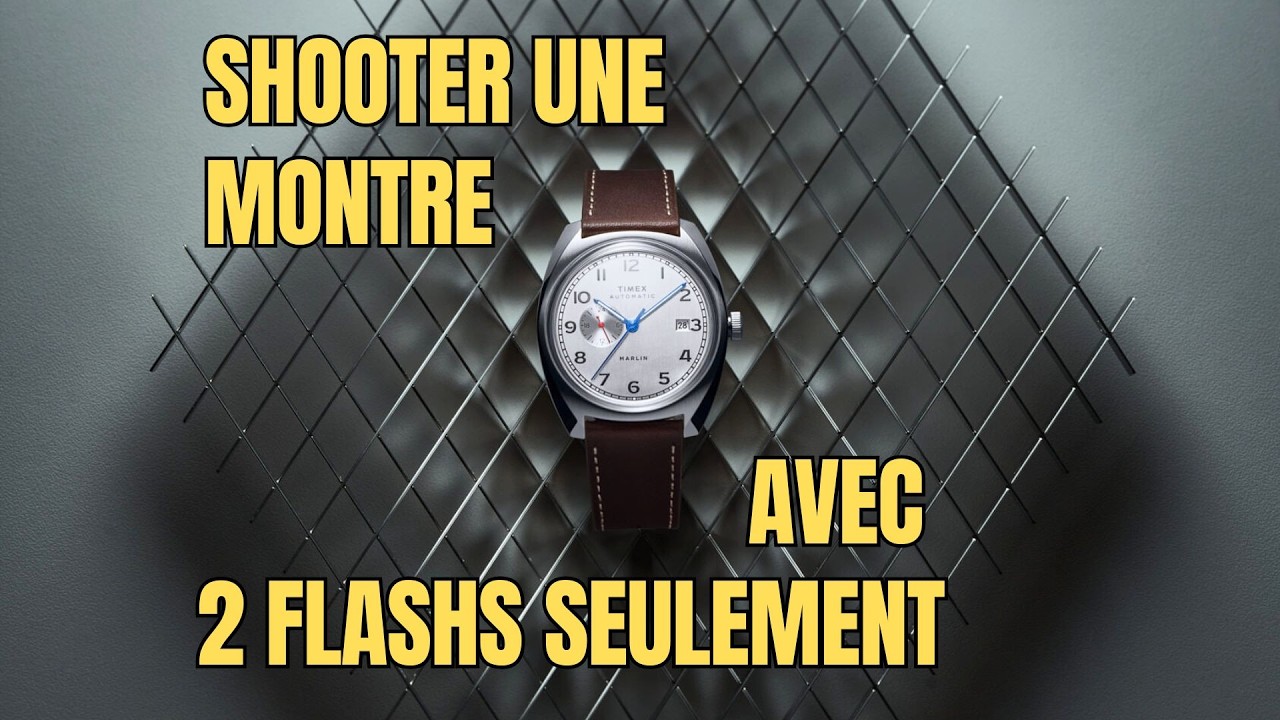 PHOTO DE MONTRE MINIMALISTE 📸 un SETUP PRO avec seulement 2 LUMIERES ! 🔦