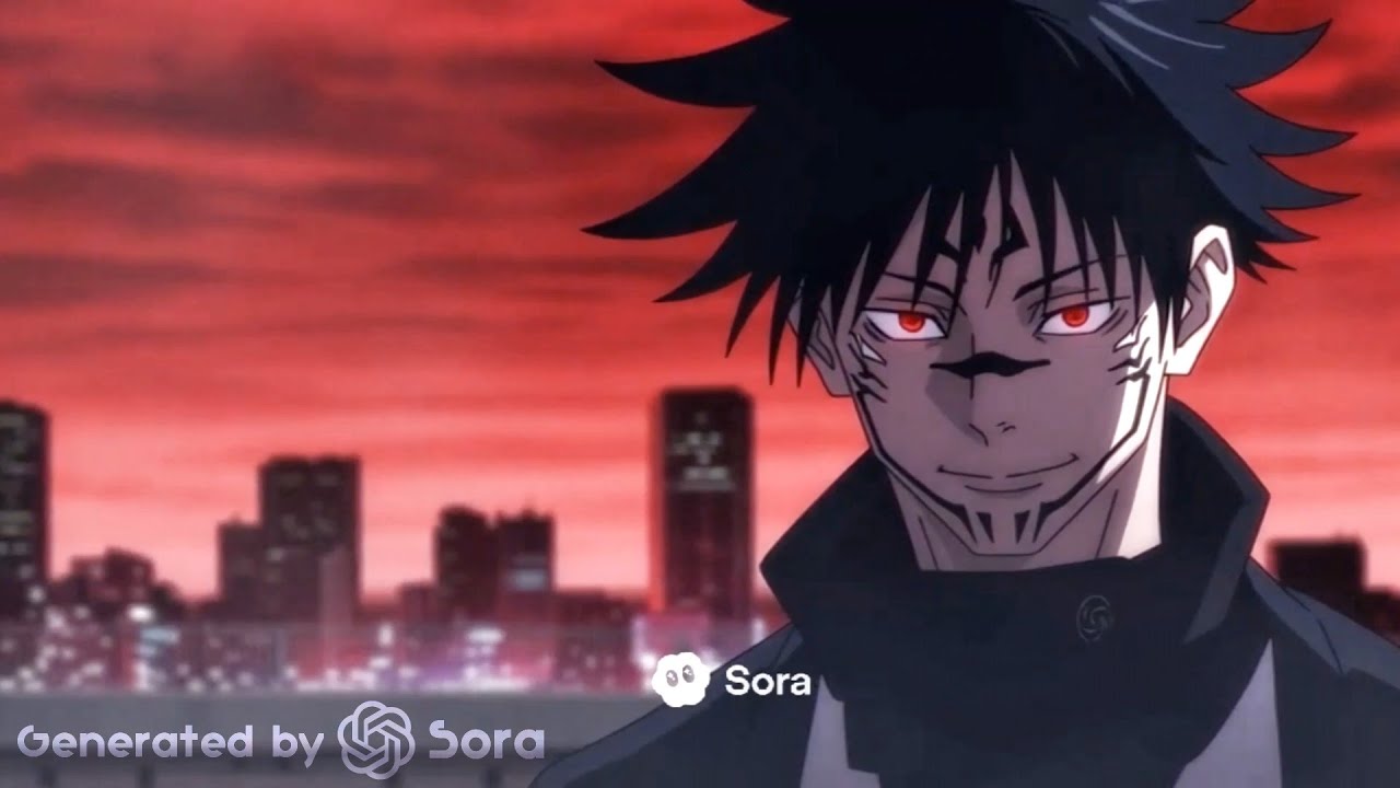 Gojo vs Sukuna (Meguna) Mini-Film Jujutsu Kaisen, Generated by Sora AI