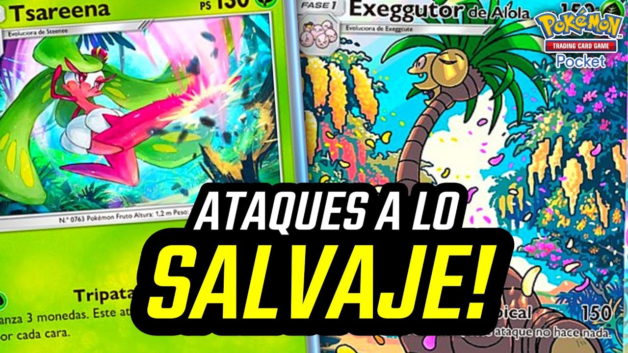 🍃 ¡GOLPES Y MAZAZOS! Tsareena + Exeggutor en acción