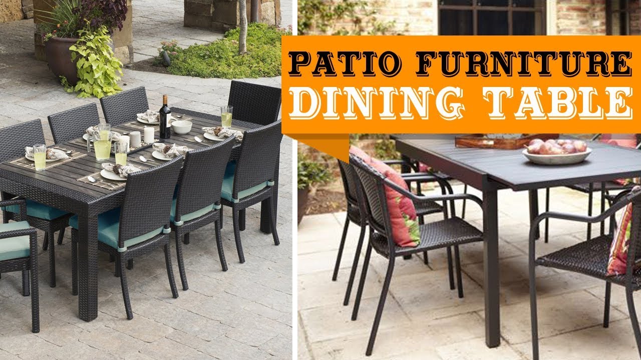 60+ Patio Furniture Dining Table Sets