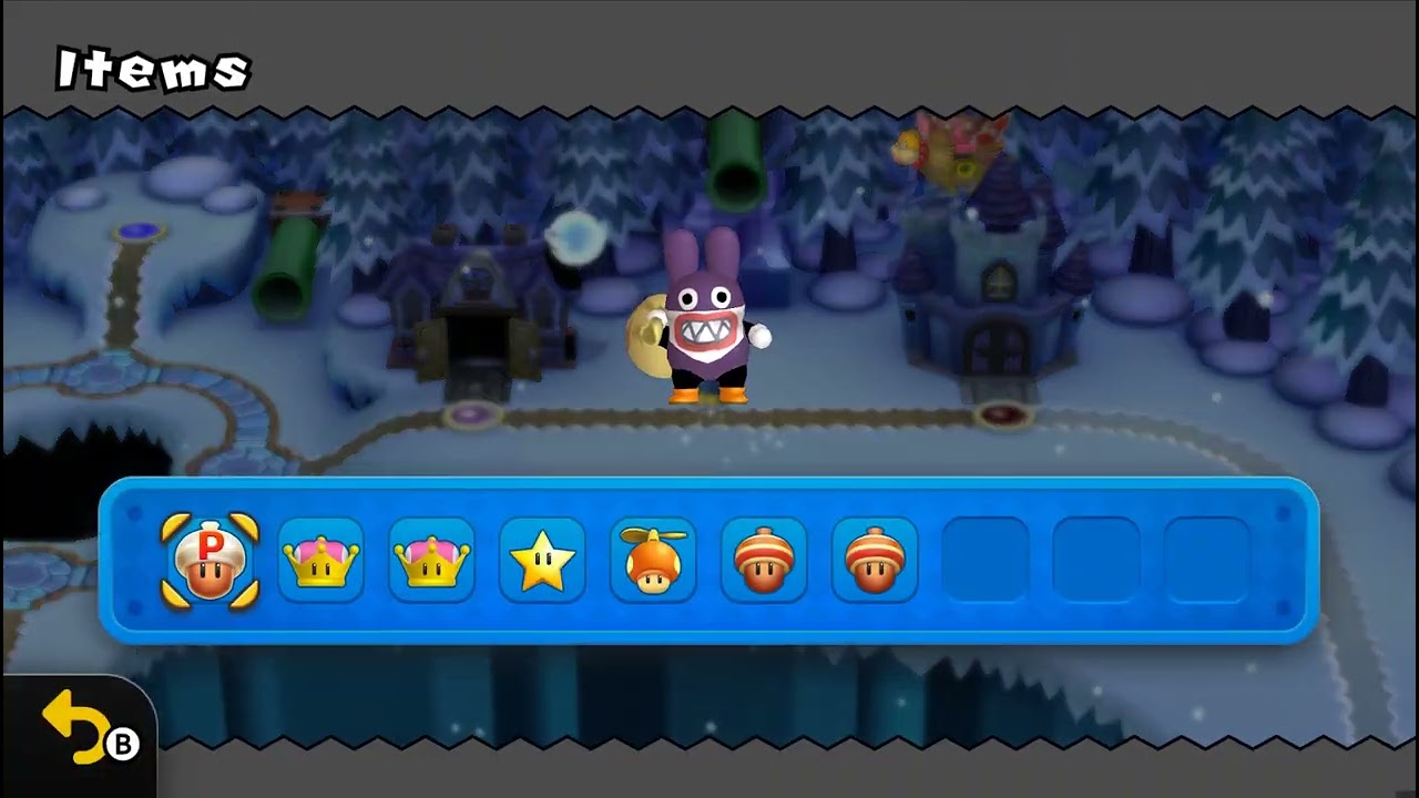 New Super Mario Bros U Deluxe world น้ำแข็ง part2จบworld
