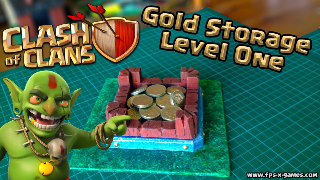 Making a Clash of Clans Gold Storage Level One