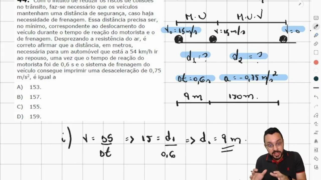 UECE 2021.1 - Com o intuito de reduzir os riscos de colisões no trânsito, faz-se necessário que os