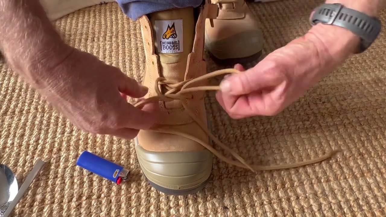 How to tie mongrel boot laces