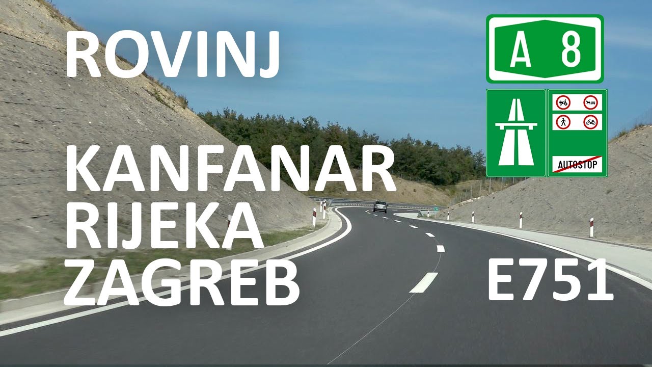 Uživaj u lepim predelima od ROVINJA do ZAGREBA | Croatia - Enjoy the drive from Rovinj to Zagreb