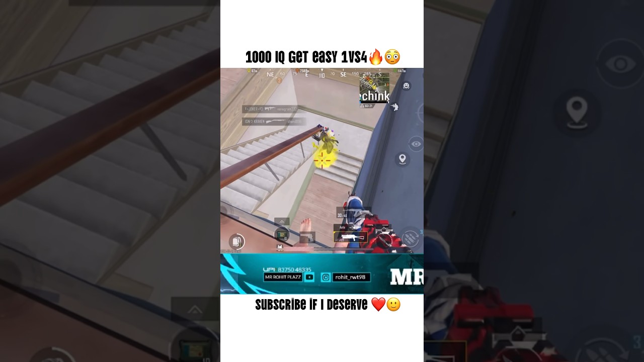 Easy 1vs4😳 #shorts #pubgmobile #bgmi #short #viral #mrrohitislive