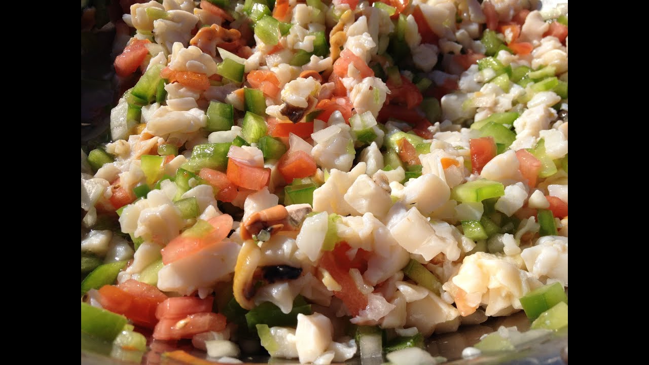 How to clean conch - and make conch salad. A Tasty Thursday video!