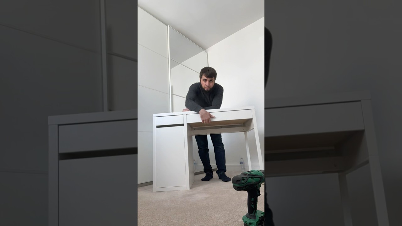 How to assemble ikea desk MICKE #ikeahack #ikeadiy #ikea