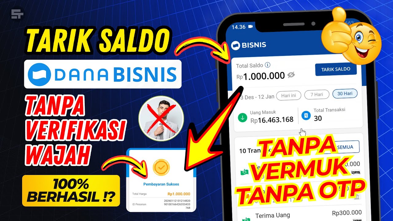 TERBARU 2026‼️ Cara Cairkan Saldo DANA Bisnis Tanpa Verifikasi Wajah - Ke DANA Biasa & Rekening Bank