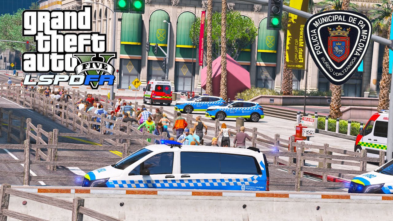 LLEGARON los SAN FERMINES a GTA V!  | (LSPDFR #1044)