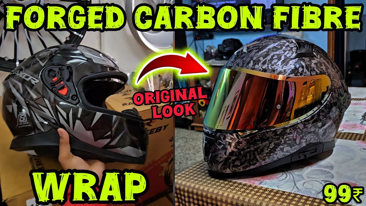 HELMET MODIFICATION WRAP | CARBON FIBRE MODIFICATION | @XONEABHI