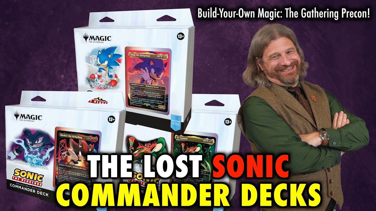 Стоит ли покупать колоду Sonic The Hedgehog Commander? | Собери свою собственную колоду для Magic...