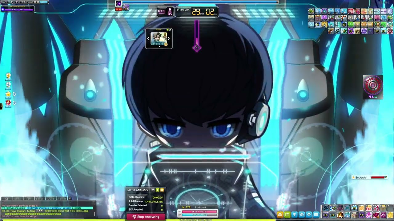 134m Combat Power Xenon Weekly Bosses - MapleStory Kronos