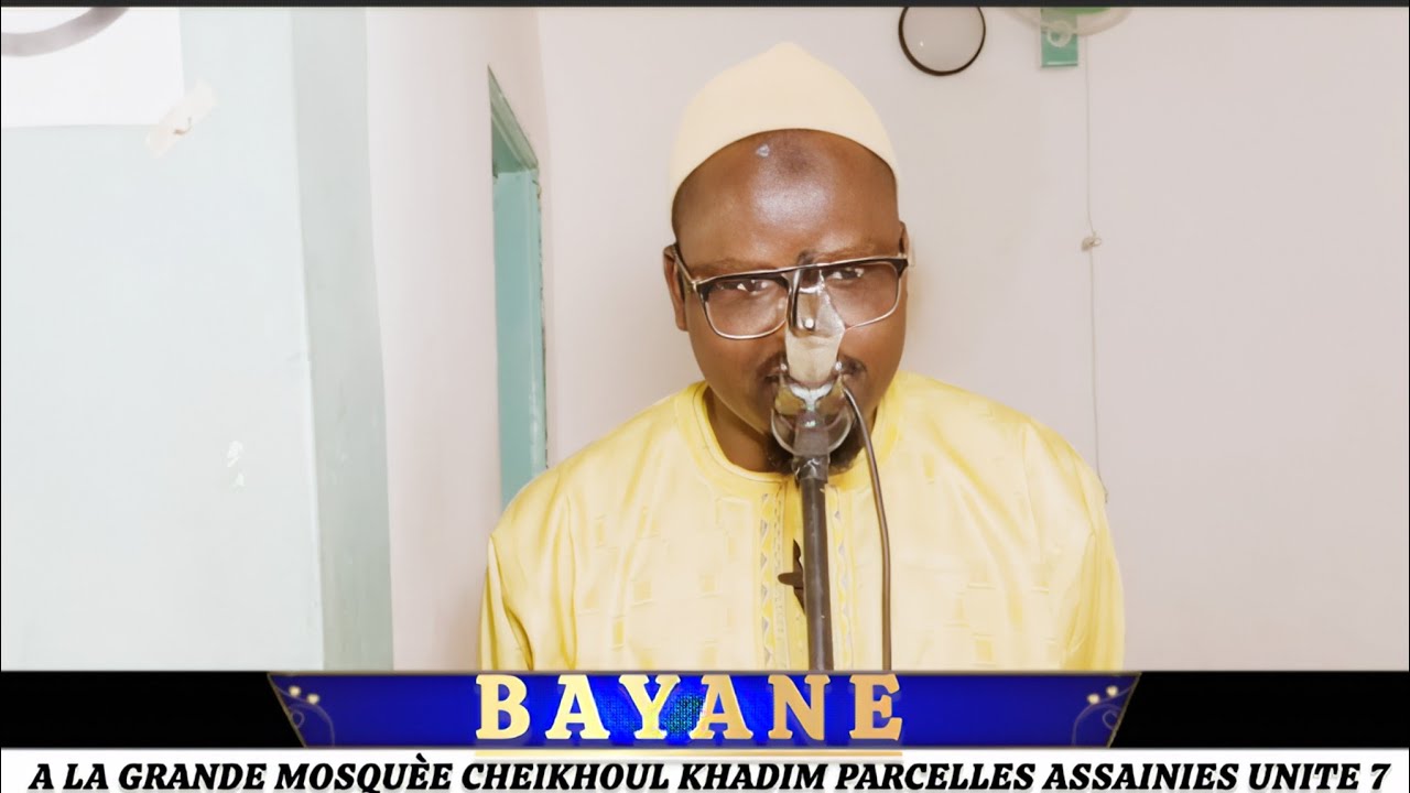 BAYANE DU VENDREDI 6 FEVRIER 2026 A LA GRANDE MOSQUÈE CHEIKHOUL KHADIM PARCELLES ASSAINIES UNITE 7