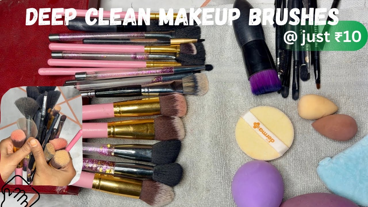 ✋Don’t Ruin Your Makeup Brushes 😱|Wash Your Brushes & Blender in gentle way for just ₹10🤫