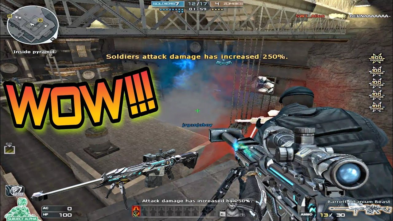 NO DC? CrossFire Barrett M82A1 Titanium Beast (GamePlay) DeathTrap | CFPH | EJRM ZombieV4