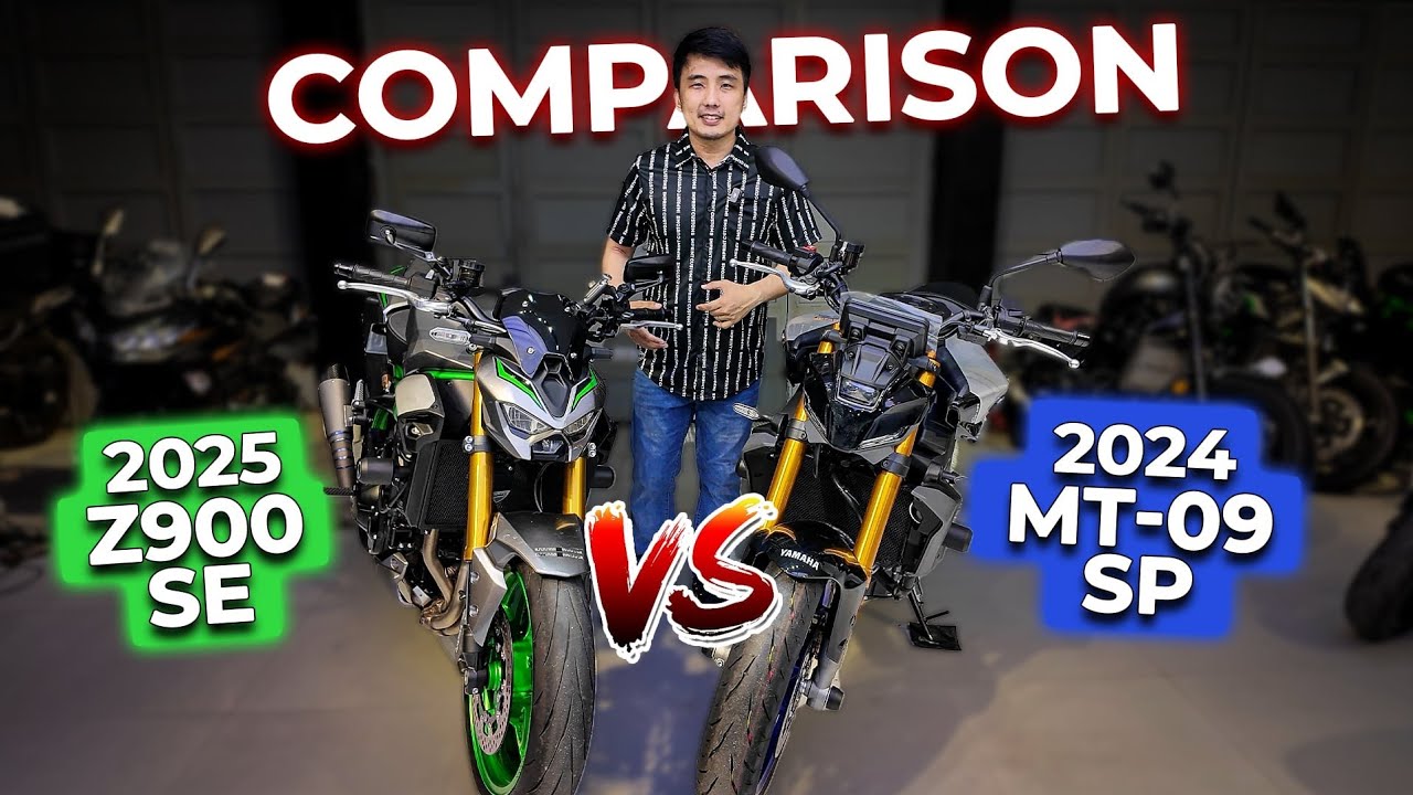 2025 Kawasaki Z900 SE vs Yamaha MT09 | Battle of the Middleweights