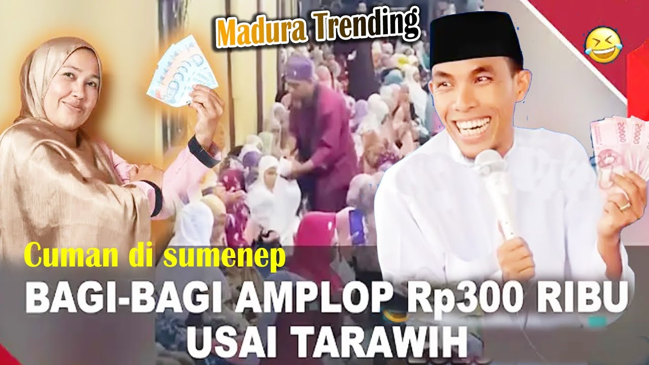 Viral di sumenep tarawih dapat uang 300 ribu ☆ KH KHOLIL YASIN ☆ nyaman onggu