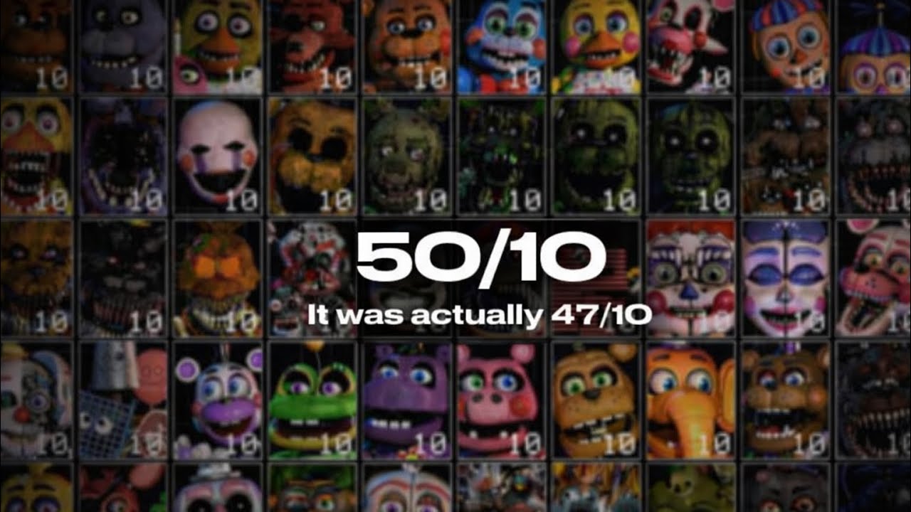 I tried 50/10 mode in FNaF Ultimate Custom Night ( I regretted it)