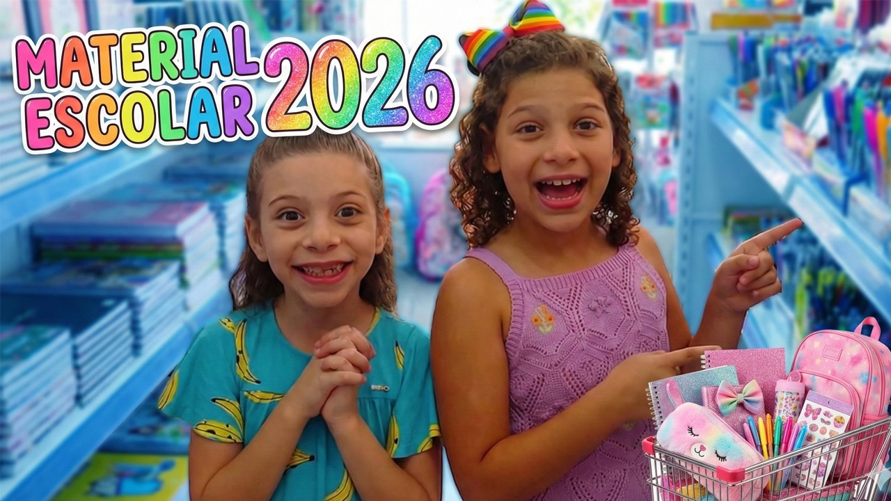 COMPRANDO NOSSOS MATERIAIS ESCOLARES 2026 | DIÁRIO ESCOLAR