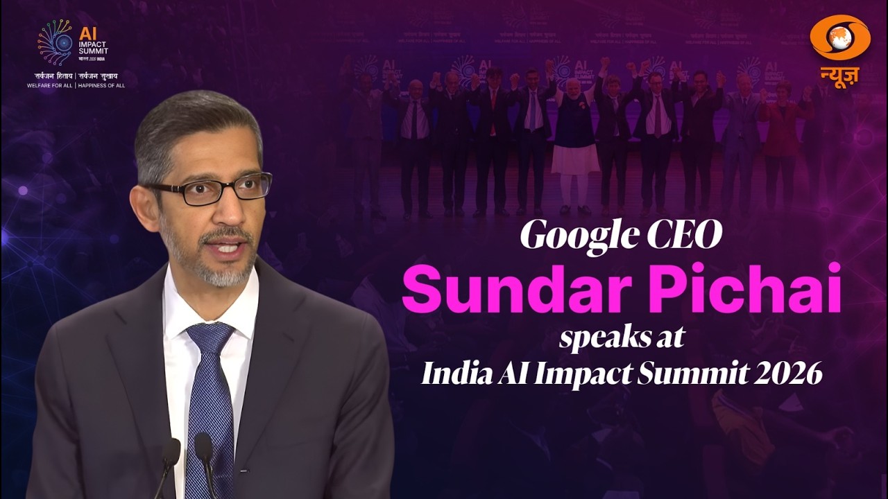 Live: Google CEO Sundar Pichai speaks at India AI Impact Summit 2026