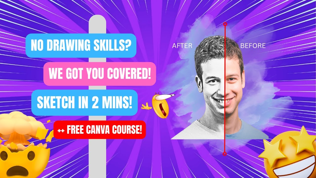 How to Make a Pencil Sketch in Canva &ndash; Easy Drawing Effect Tutorial