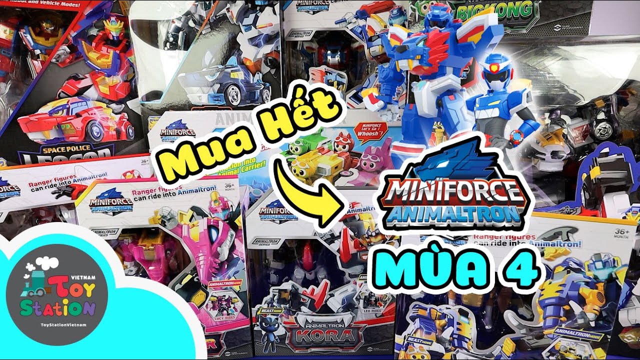 Review chi tiết hết trọn bộ sưu tập Miniforce Animaltron Mùa 4 ToyStation 681
