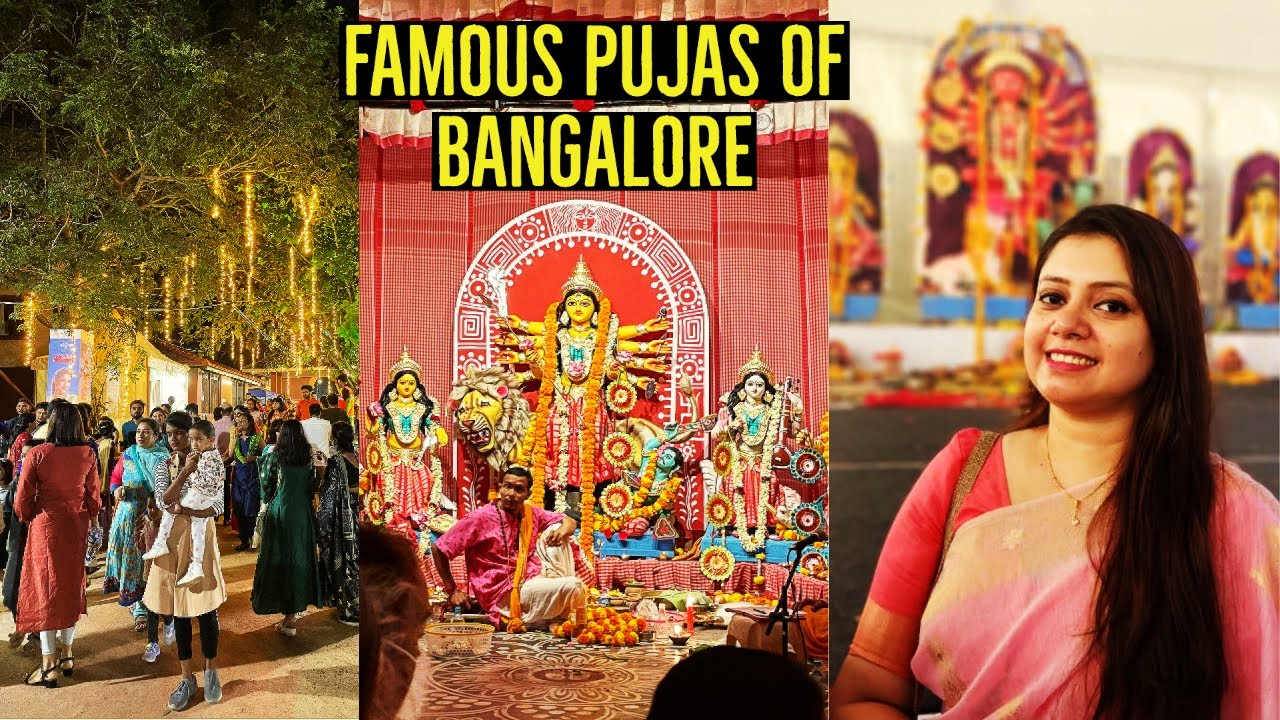FULL DAY PANDAL HOPPING | FAMOUS DURGA PUJAS OF BANGALORE | DURGA PUJA 2022